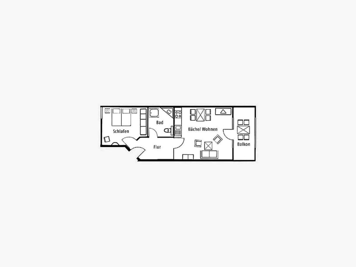 Duenenpark Binz - Komfortplus Ferienwohnung Mit 1 Schlafzimmer Und Balkon Im Dachgeschoss 136 Exterior foto